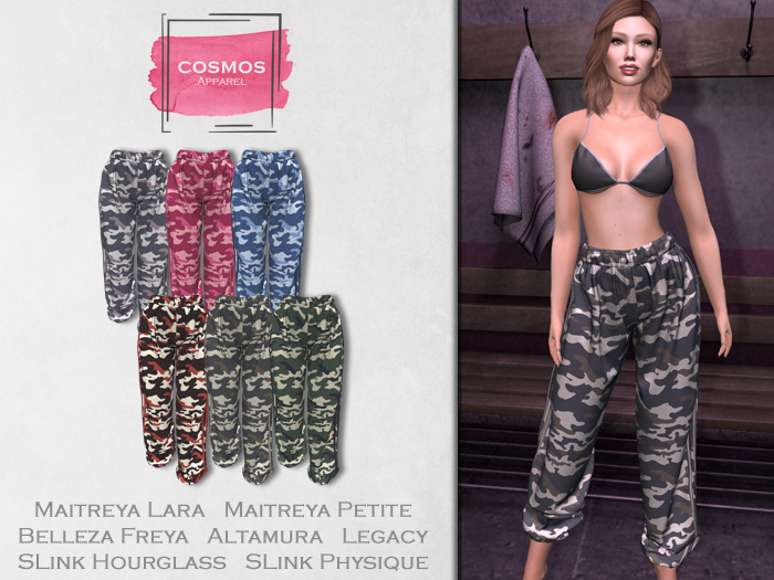 [COSMOS] Nora Joggers Camo / 6 Colors Fatpack Demo
