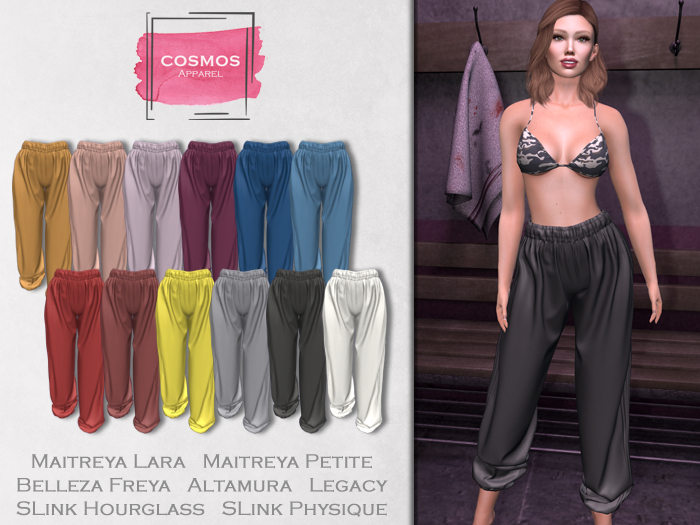 [COSMOS] Nora Joggers Silk / 12 Colors Fatpack Demo