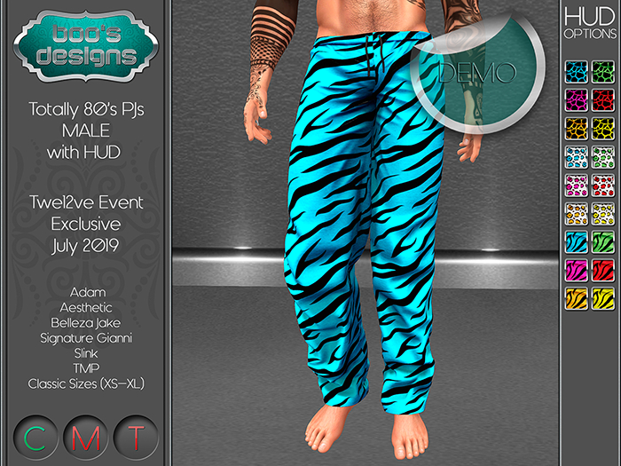 *BD* TOTALLY 80'S PJS WITH HUD - MALE [2020] - DEMO