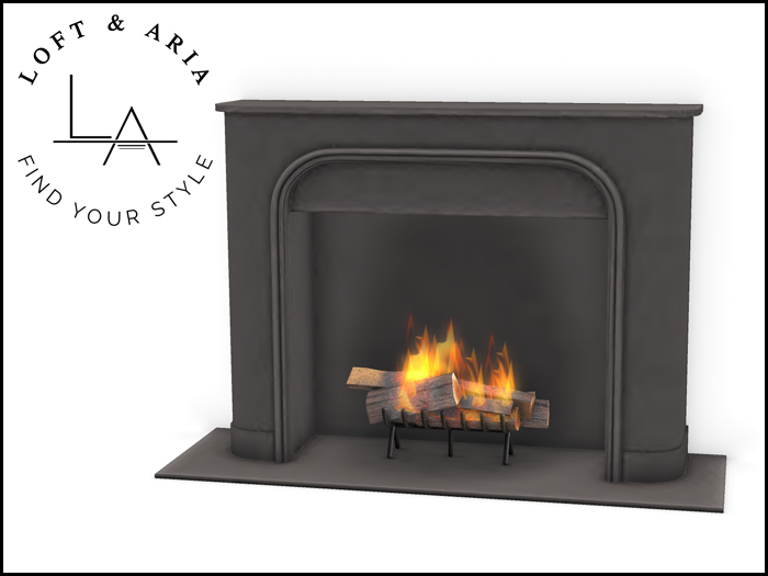 Loft & Aria - Whittaker Fireplace - Grey