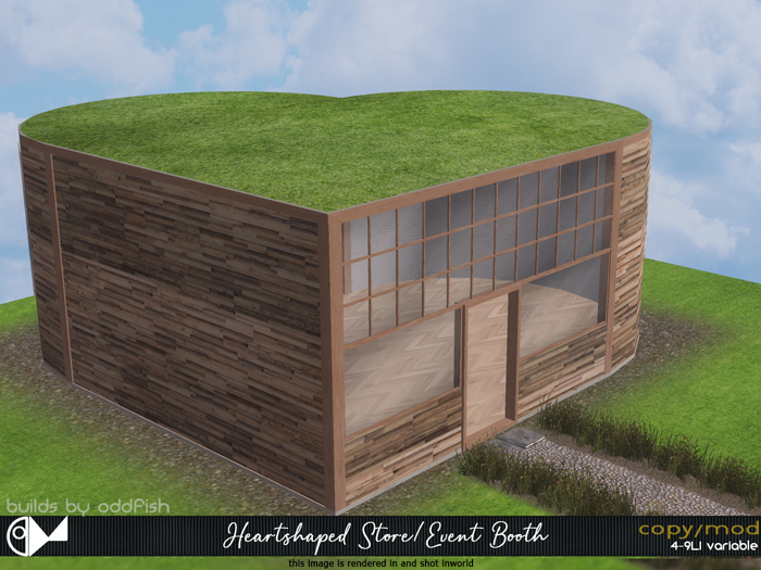 ODd Heartshaped Store/Booth Low LI Building (New! Sale Price Limited Time ONLY)
