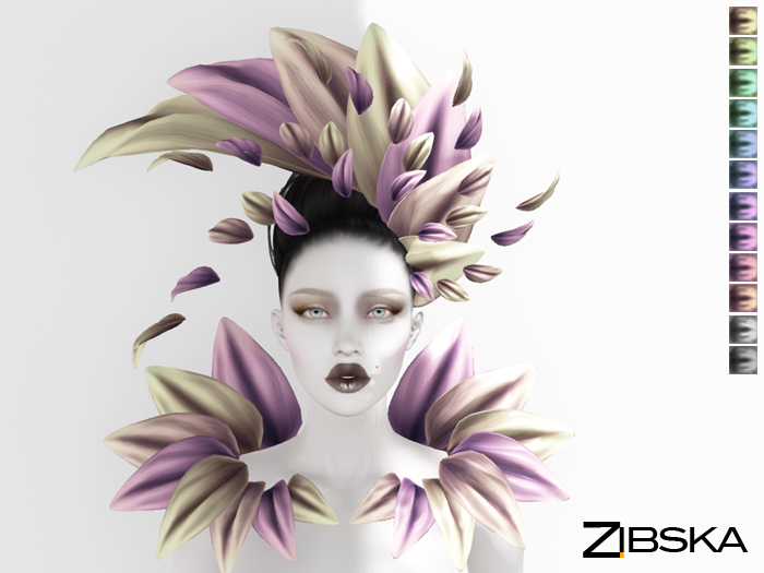 Zibska ~ Lerden Color Change Headpiece and Shoulders