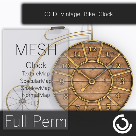 MESH Vintage Bike Clock