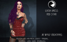Lucia Dress Red Stars ADD ME (JR Wolf Creations)