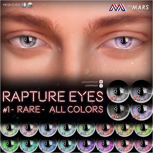 #2 UNCOMMON - theMARS - Rapture Eyes - Catwa