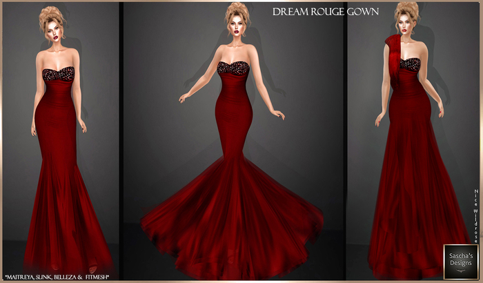 SAS - Dream Rouge Gown (MB & FM)