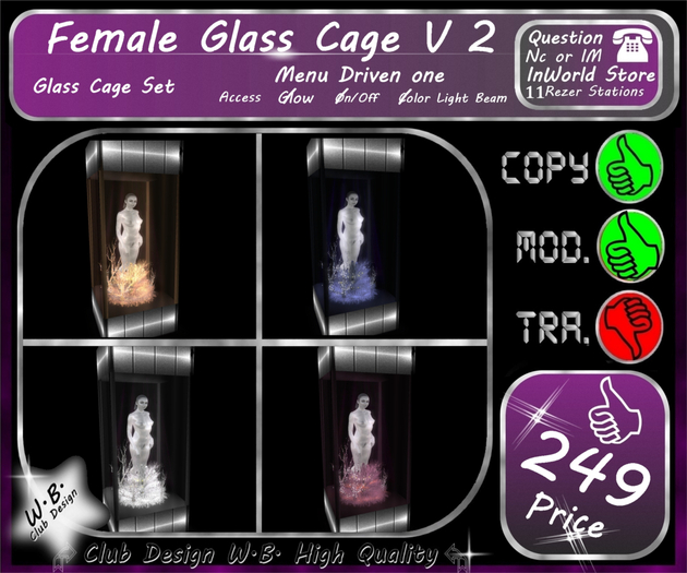 Glass Cage  Woman Set V 2