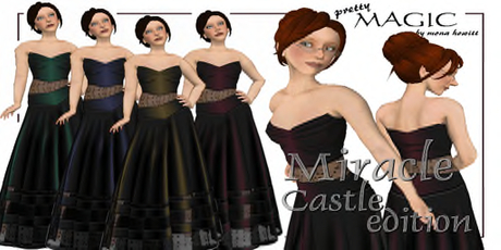 Pretty Magic Second Life Marketplace - Miracle Castle Edition cloak and hat black ...
