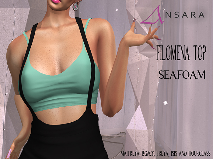 Ansara - Filomena Top - Seafoam