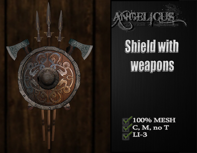 ::ANGELICUS:: Shield with weapons 