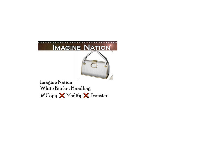 White Bucket Handbag