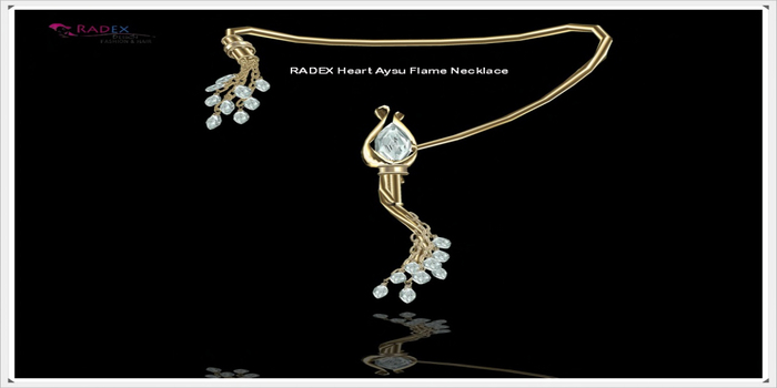 RADEX N-1 Mesh Heart Aysu Flame Necklace