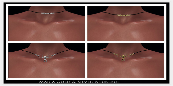 RADEX N-1 Mesh Maria Gold & Silver Necklace