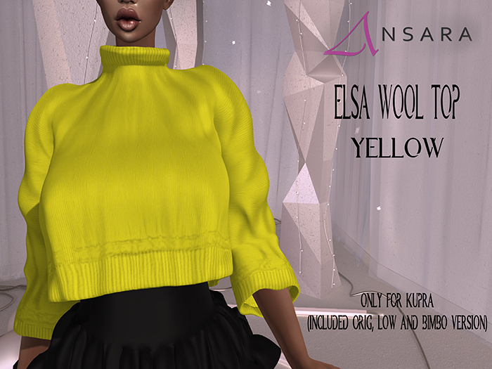 Ansara - Elsa Wool Top - Yellow