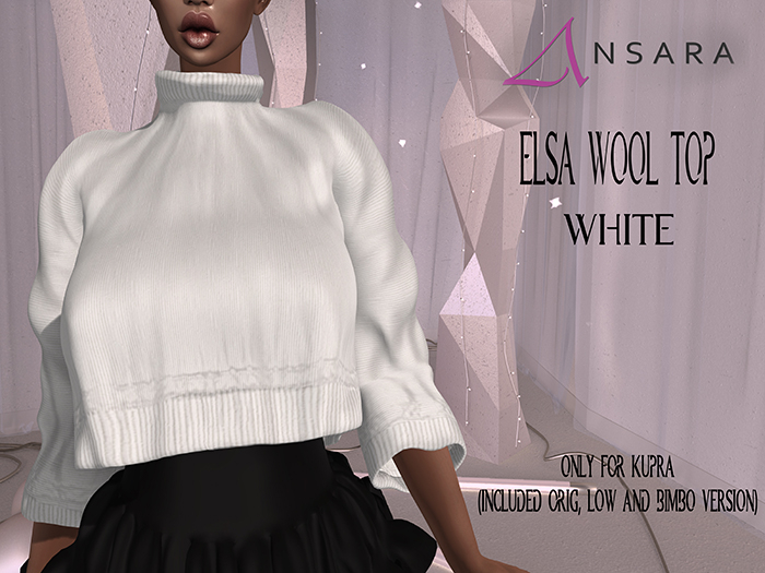 Ansara - Elsa Wool Top - White