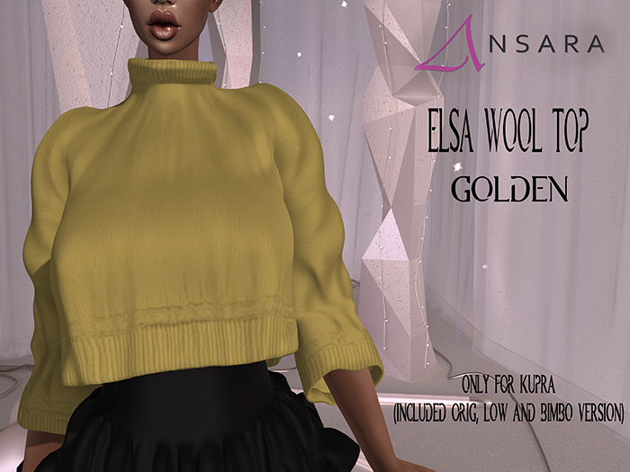Ansara - Elsa Wool Top - Golden