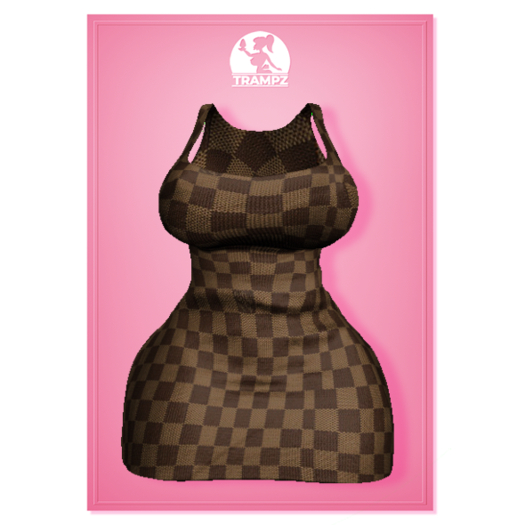 {T} - Krystal Dress - Brown Looey