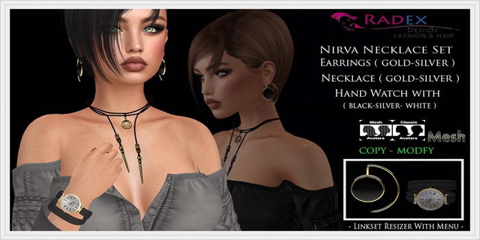 RADEX N-1 Mesh Nirva Necklace Set