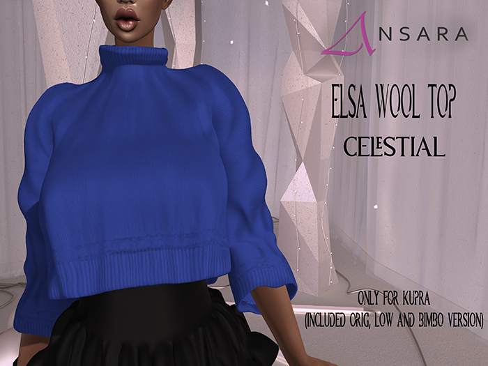 Ansara - Elsa Wool Top - Celestial
