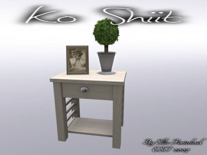 [KO SHIIT] Ladder Endtable White