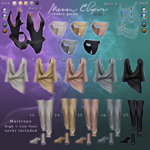 Moon Elixir - Chakra - 11 - Maitreya - Sweater - Grey