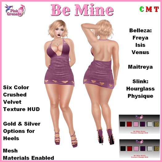 Pink Grenade - Be Mine Dress with Heels