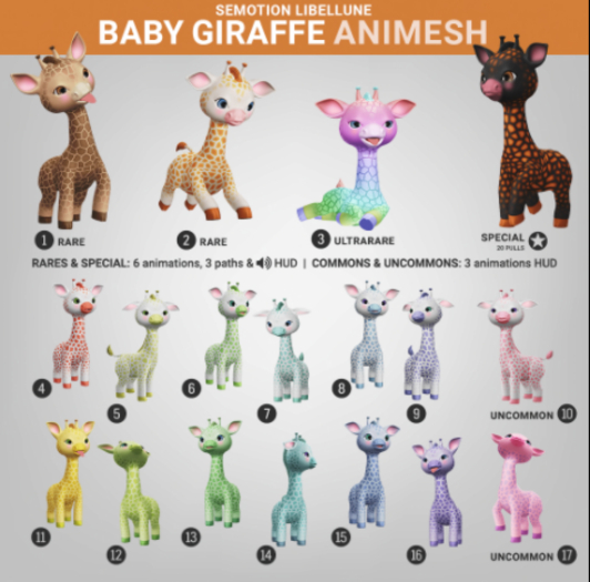 SEmotion Libellune Baby Giraffe Animesh #5