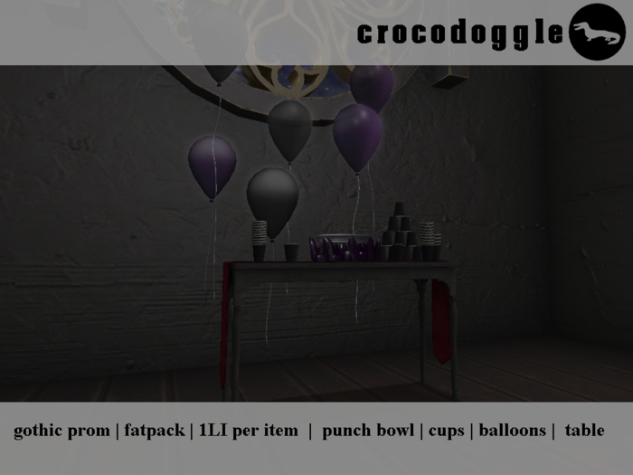 [CD] Gothic Prom Party Set
