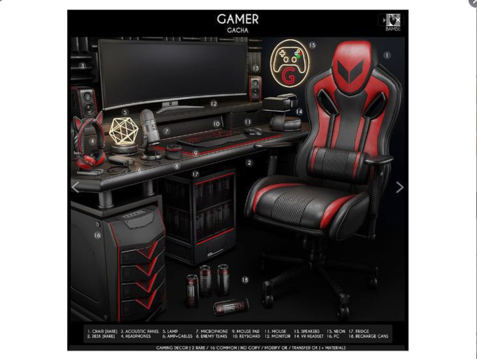 6. BAMSE : Gamer - Amp+cables