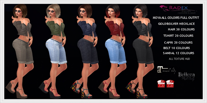 RADEX Mesh Moya All Colours Full Outfit