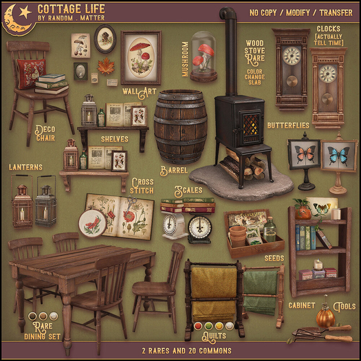 .random.Matter. - Cottage Life - Shelf [Dark]