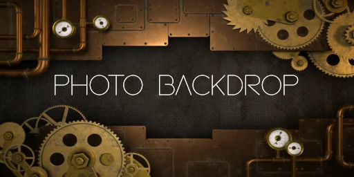 [AE] Photo Backdrop - *SALE *Steampunk Stargazer