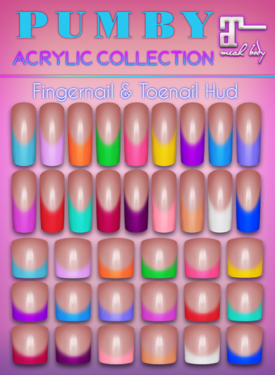 Second Life Marketplace - PUMBY* Acrylic Collection - Maitreya Nail ...