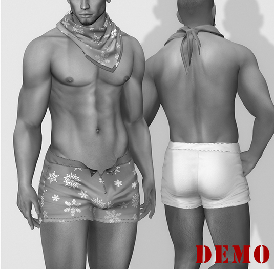 DEMO Winter bandana and shorts TwoSided