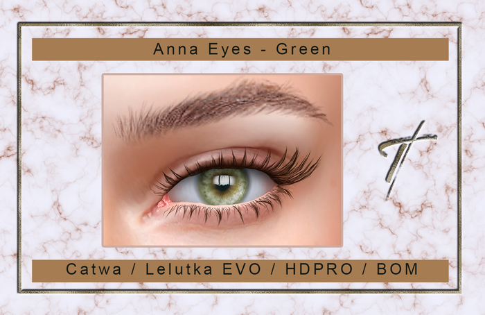 Tville - Anna Eyes *green* for Catwa / Lelutka EVO / Lel EVO X / HDPRO / BOM