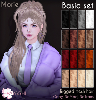 Second Life Marketplace - [^.^Ayashi^.^] Morie hair-Basic set