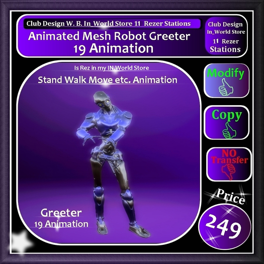* NEW * Animated * Robot Greeter *