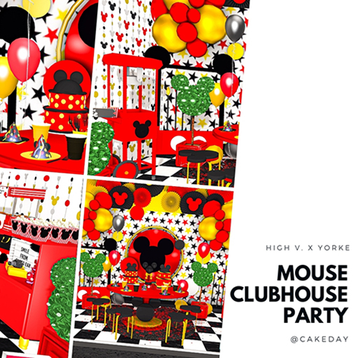 [high v.] x yorke exclusive chubby pack mouse clubhouse party