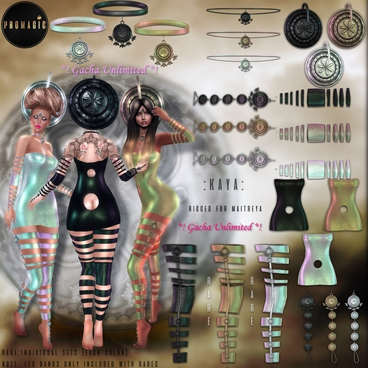 *PROMAGIC* Kaya-Anklets -Black