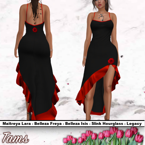 Mid-Length Dress with Ruffle - Seville