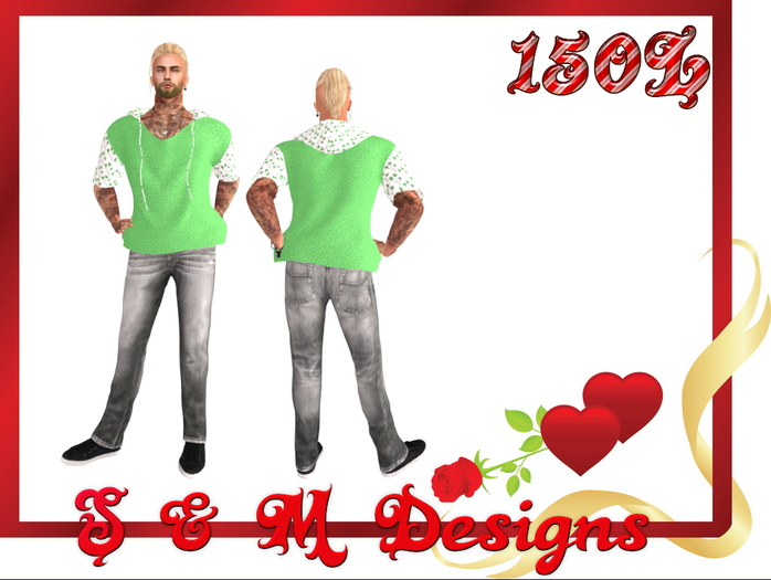 S & M Designs Men's Love Shack Green