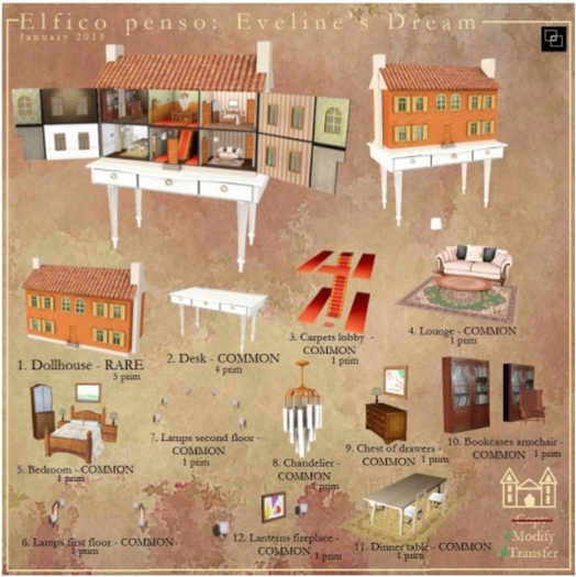 1. Elfico penso: Eveline's Dream - Dollhouse- RARE
