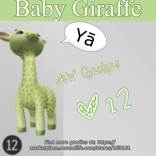 SEmotion Libellune Baby Giraffe Animesh #12