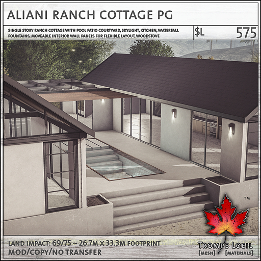 Trompe Loeil - Aliani Ranch Cottage PG [mesh]