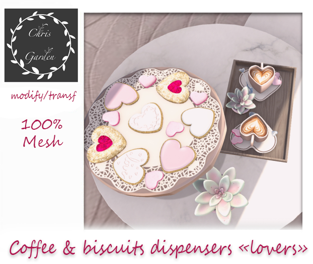 C*Coffee and biscuits dispenser "Lovers"