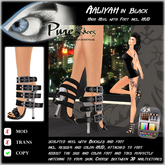 << PURE >> Pure Shoes - Aaliyah in Black [inworld price 99L$]