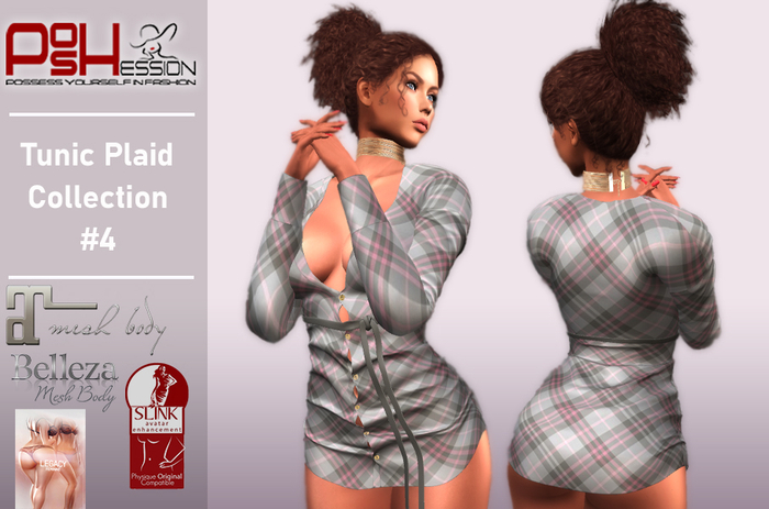 (POSHESSION) TUNIC PLAID COLLECTION #4