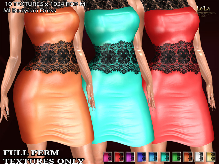 MI Bodycon Dress Textures Pack 1