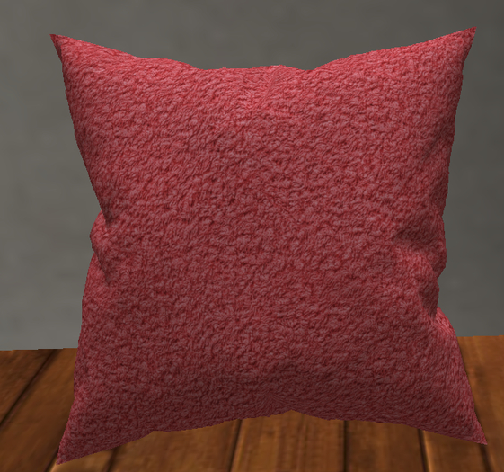 Pink Furry Pillow