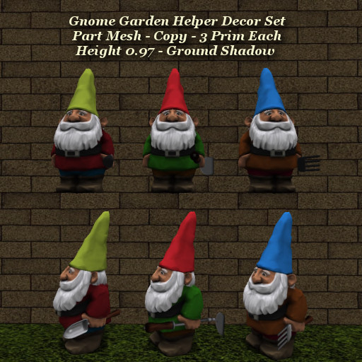 Gnome Garden Helper Decor Set
